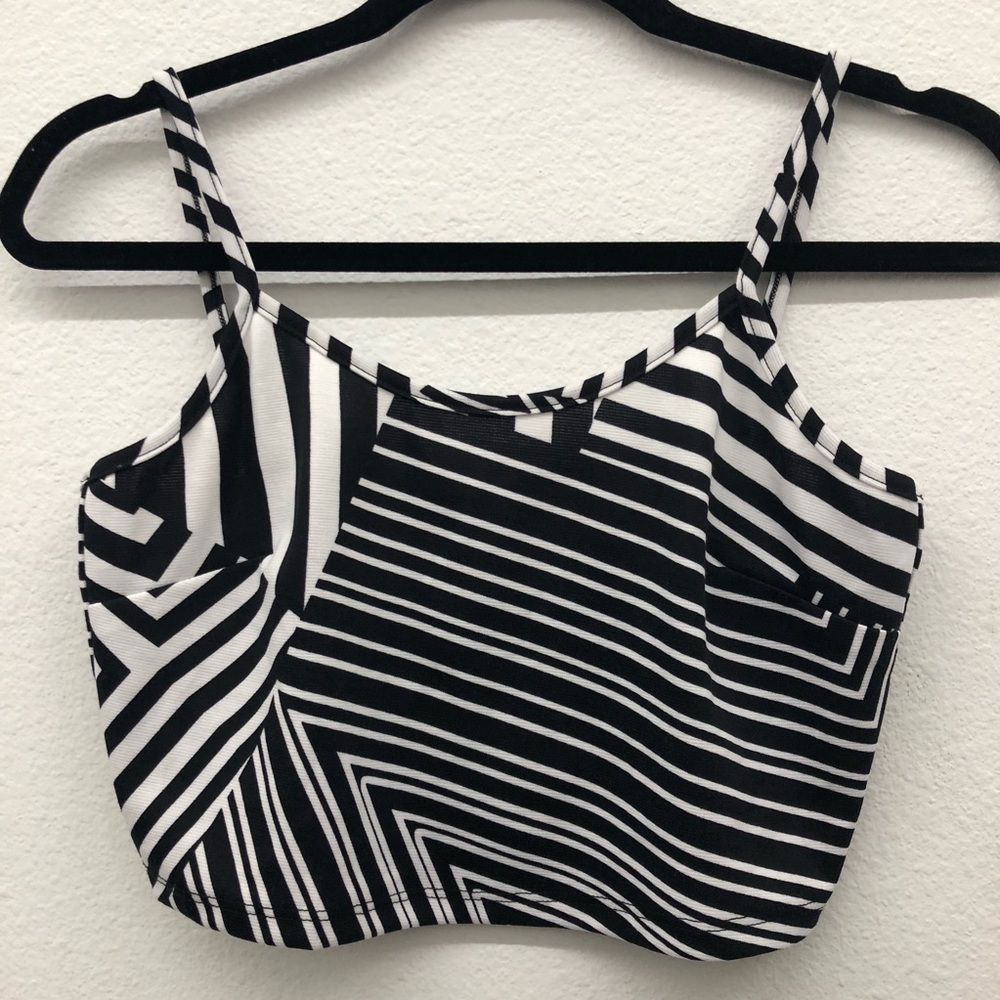 Urban X Black & White Crop Top